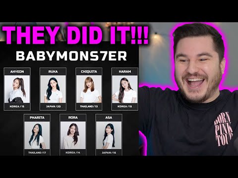 BABYMONSTER DEBUT MEMBER ANNOUNCEMENT VIDEO REACTION!! IM SO HAPPY