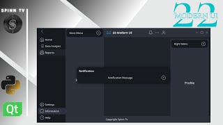 22 Modern UI - A Python App GUI For QT, PyQt, PySide Desktop App | Custom Widgets Module Tutorial screenshot 3