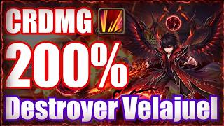 Velajuel with 200% CRDMG is a dangerous destroyer -  Watch out for him😵‍💫😵‍💫😵‍💫【Summoners War RTA】 screenshot 5