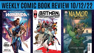 Weekly Comic Book Review 10/12/22