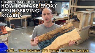 How To Make Epoxy Resin Cutting Boards  DIY River Resin Charcuterie Boards + Big Time Saving Molds