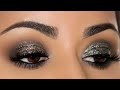 3 STEP Glam Black Smokey Eye With Glitter | Beginner Friendly Tutorial