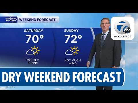 Sunny Weekend Ahead for Metro Detroit with Mild Temperatures