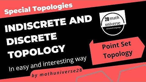 Types of Topologies |3| Discrete and Indiscrete Topology | Msc math | CSIR NET | #topology