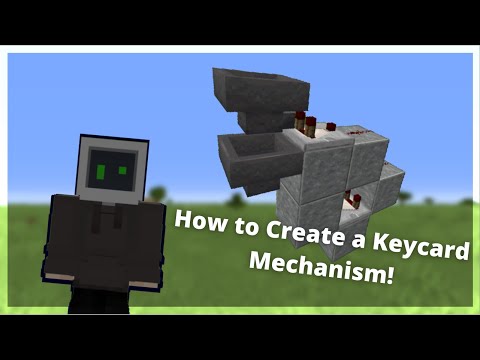 How to Build a Keycard Mechanism/Item Filter to use for your builds! - Minecraft Tutorial