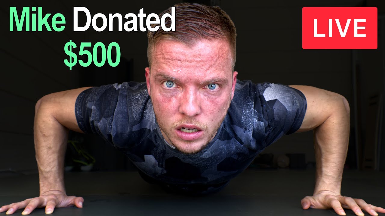 I Did A Pushup For Every Dollar That Was Donated
