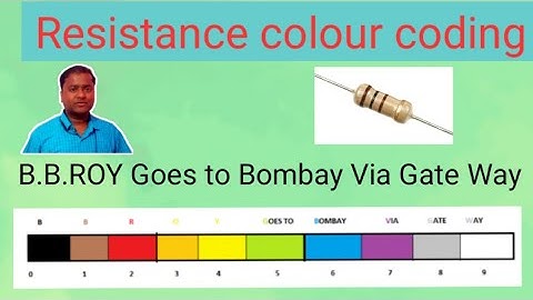 How to memorize resistor color code|| tricks to remember resistor color code
