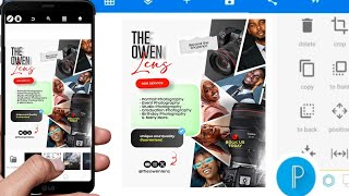 Как создать дизайн фотофлаера в Pixellab || Учебные пособия Pixellab screenshot 3