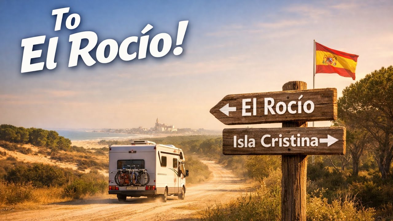 🚐 Driving from Camping Giralda (Isla Cristina) to Camping La Aldea to El Rocío, Spain