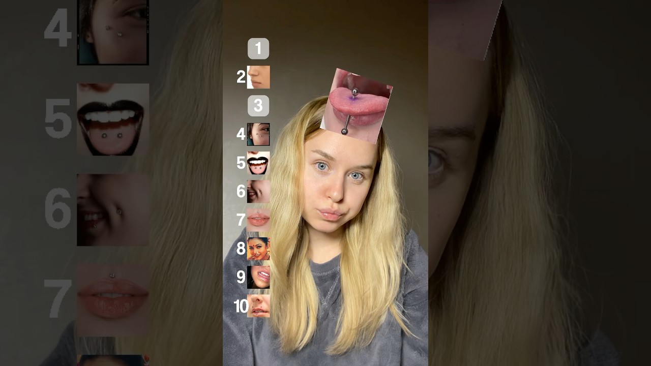 Face Piercings Ranking😬🤯😳