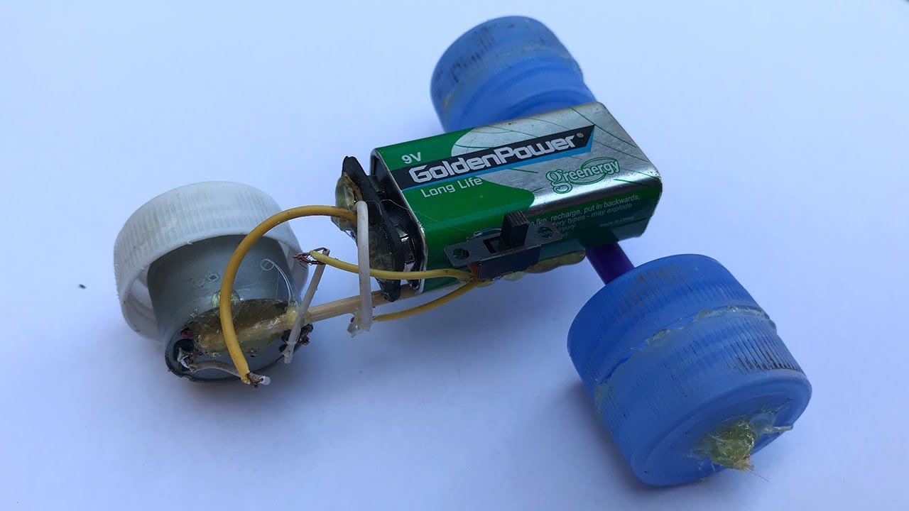 How To Make A Simple Car Using Dc Motor YouTube