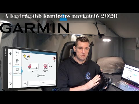 A legdrágább kamionos navigáció 2020 Garmin Dezl 1000