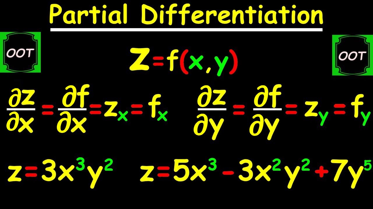 INTRODUCTION TO PARTIAL DIFFERENTIATION - YouTube