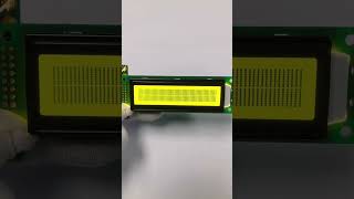 2002 Character dot matrix LCD module, yellow green#electronic