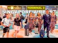 8k  singapore airport terminal 2  inside best airport in the world  changi airport 2024