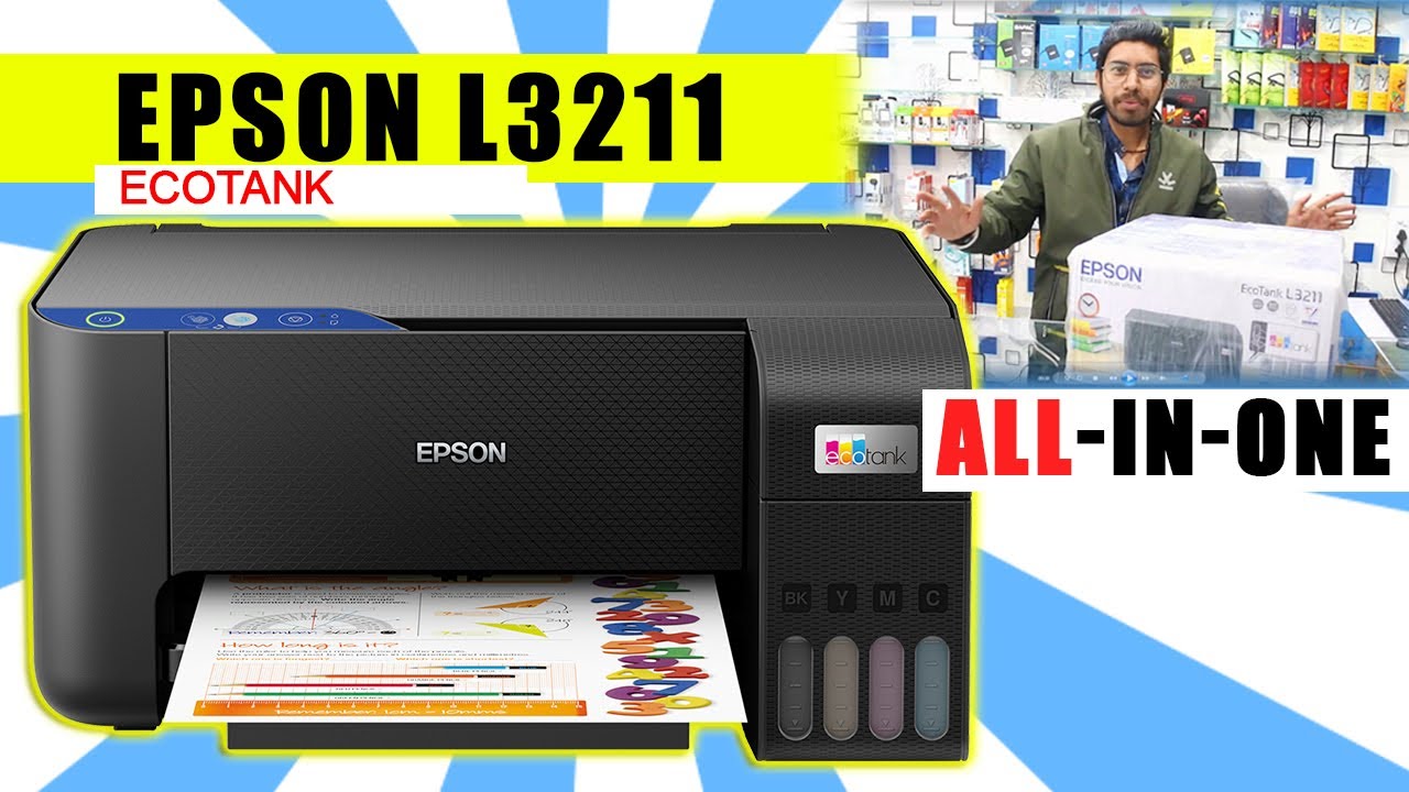 All in One Epson EcoTank L3211 Printer Unboxing & Review, installing l Best  inkTank Printer 2022 - YouTube