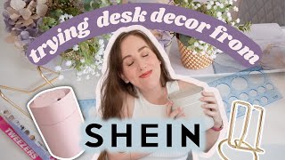 Trying Shein Desk Decor and Organization | Study Accessories & Storage