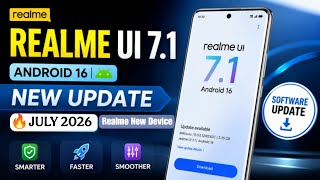 Realme UI 7.1 Android 16 Update | Realme Colour OS 16.1 July 2026 New Update | New Device  screenshot 4