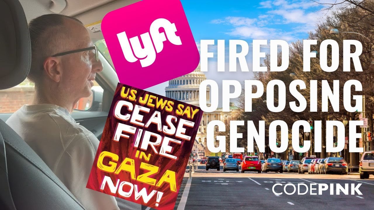 Lyft Fires Driver for "US Jews Say Ceasefire" Sign