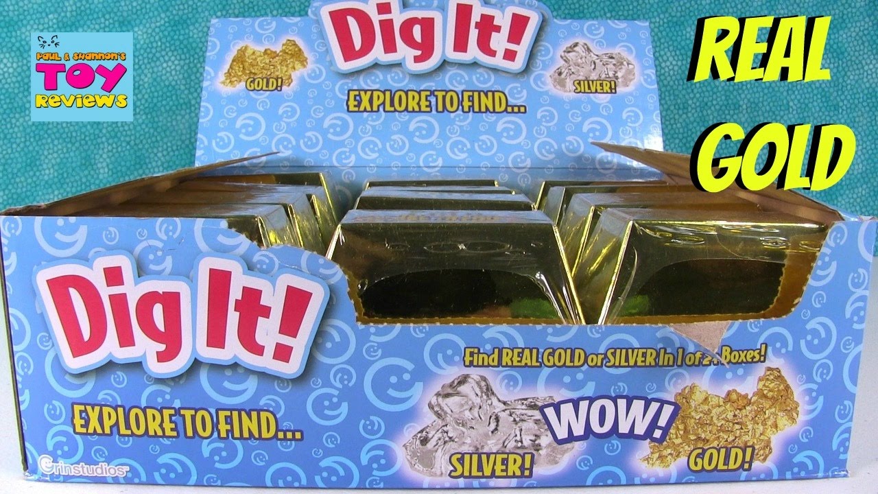 Digging For Gold Dig it Surprises Inside Treasure Gold Bar