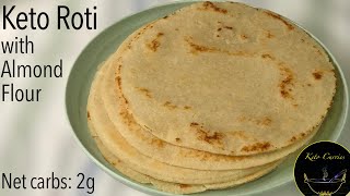 Keto roti with almond flour|Almond flour tortilla|Almond flour chapati|Almond flour flatbread