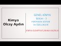 9.sınıf kimya ve kimya olimpiyat: Genel kimya bölüm 3 periyodik sistem ve değişen özellikleri