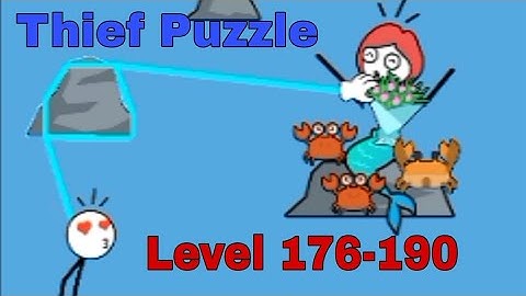 Thief  Puzzle 🧩 Level 176 to 190 Walkthrough Solution Gameplay-WEEGOON Games