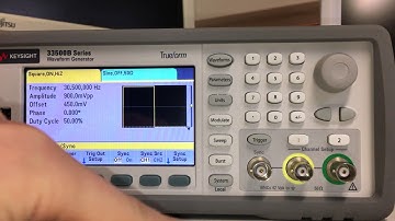 AFG 33500B External Trigger and Internal Frequency Sync