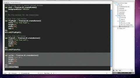 Appcelerator SDK: Creating iPhone Transitions