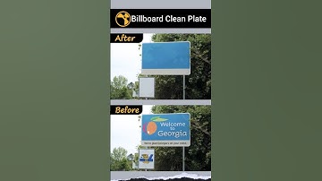Clean plate billboard using nuke #NukeVFX #CleanPlate #VFXPractice #RotoPaint #BeforeAfter