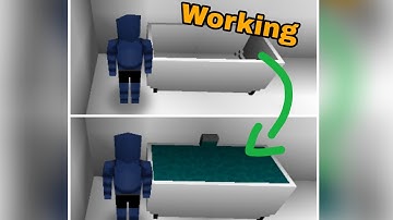 How to make working bathhub furniture in Mini Block Craft 3d