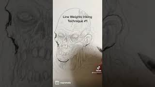 Inking Technique: Line Weight In A Drawing