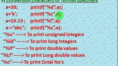 Printf Function In C-Language Part-2 Telugu