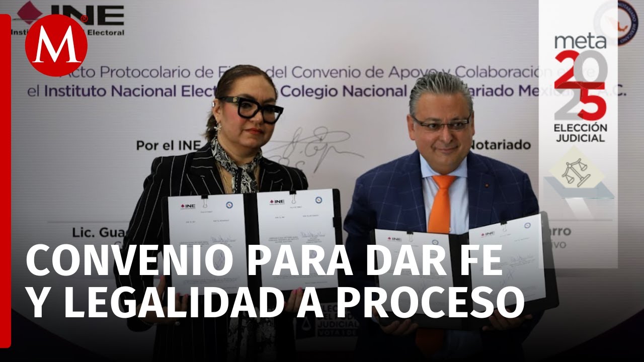 INE y el CNNM firman convenio para certificar "momentos críticos" en ...