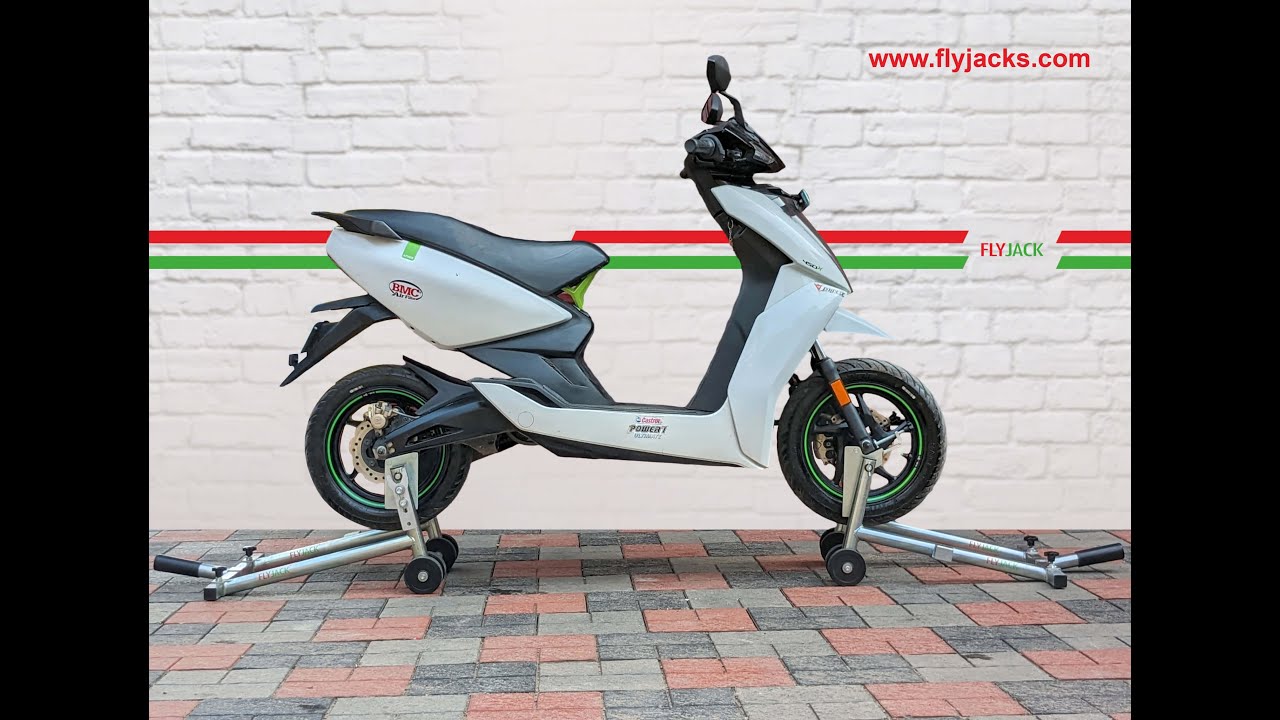 FLYJACK FRONT & REAR PADDOCK STANDS FOR ATHER ELECTRIC SCOOTERS & ELECTRIC MOTORCYCLES