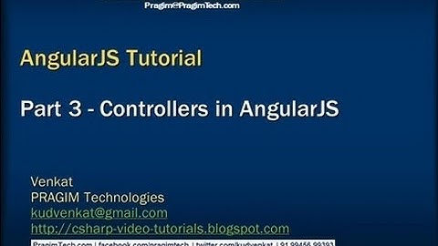 AngularJS Tutorial Part-3 Controllers in AngularJS