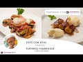 PISTO con setas y huevo y PLÁTANOS de Canarias flambeados 🥒🍅 Cocina Abierta de Karlos Arguiñano 👩🏽‍🍳