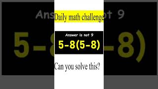 daily math challenge