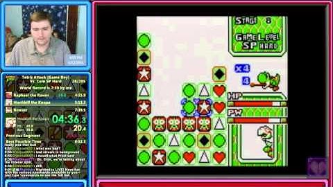 [Speedrun] Tetris Attack (Game Boy) Vs. Com SP Hard in 7:31