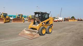 Caterpillar 216B3 LRC Skid Steer Loader walk around check and functionality test. how to operate.