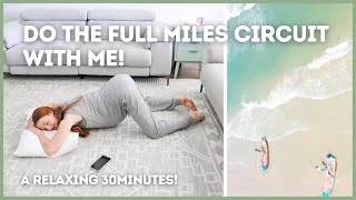 DO THE FULL MILES CIRCUIT WITH ME! activating labor stretches