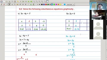 linear Equations in Two variables (Practice Set 1.2) ( Q.2.  v, vi )