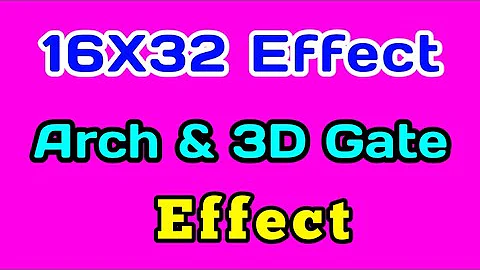16x32 Effects | thoran ,arch gate,road Sider Effect | @bharatpixelled2904 | pixel effect programming