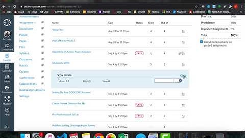 Canvas: Checking Grades and Missing Assignments