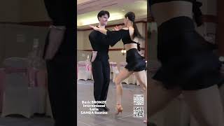 Bronze Samba Routine 💃🏼🕺🏼Free Online Dance Lessons #shorts