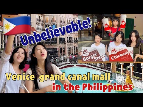 Koreans visiting VENICE GRAND CANAL MALL for the first time! They can't hide their excitement!