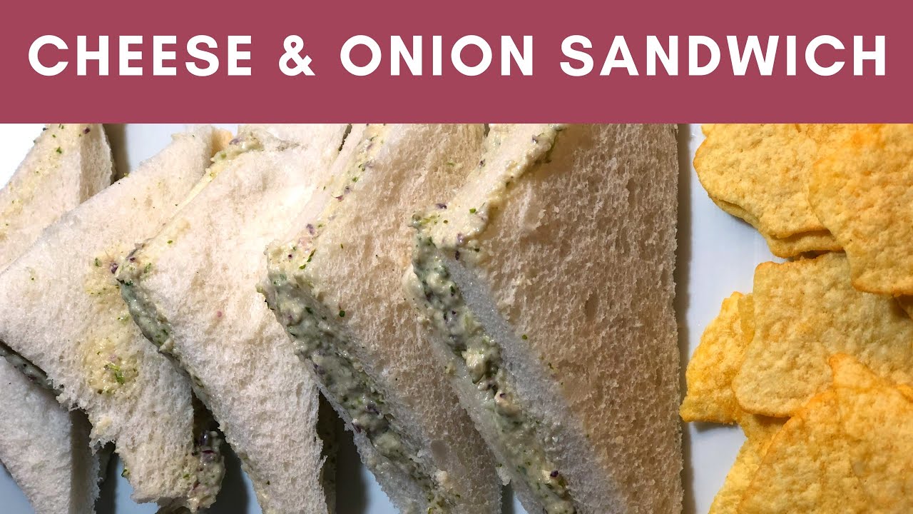 Cheese and onion Sandwich How to make Cheese and onion sandwich