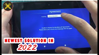 Fix Blackberry Playbook Issue: Unable to display the BlackBerry ID Agreement in December 2022 screenshot 2