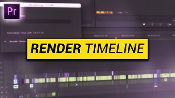 How to RENDER your TIMELINE (Premiere Pro Tutorial)