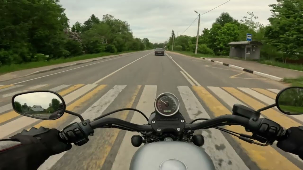 Покатушки по городу на Harley Davidson Sportster 1200